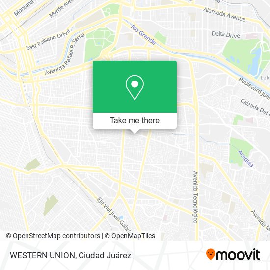 Mapa de WESTERN UNION