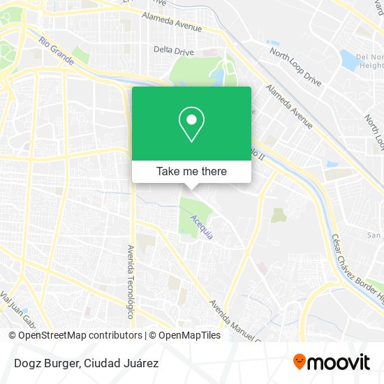Dogz Burger map