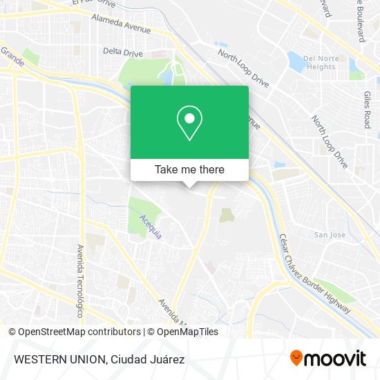 Mapa de WESTERN UNION