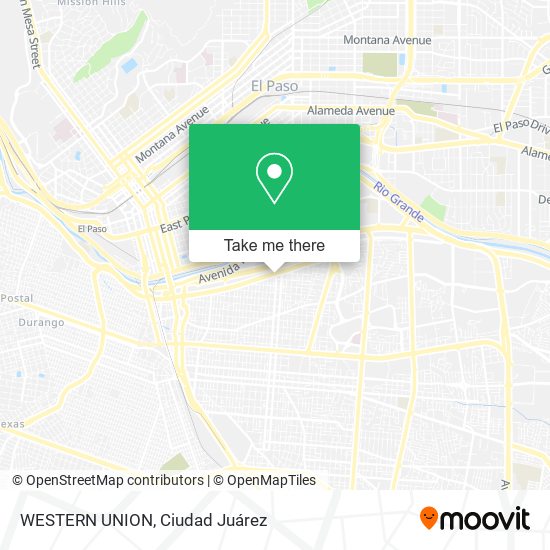 Mapa de WESTERN UNION