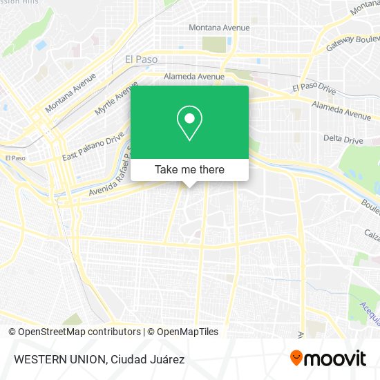 WESTERN UNION map