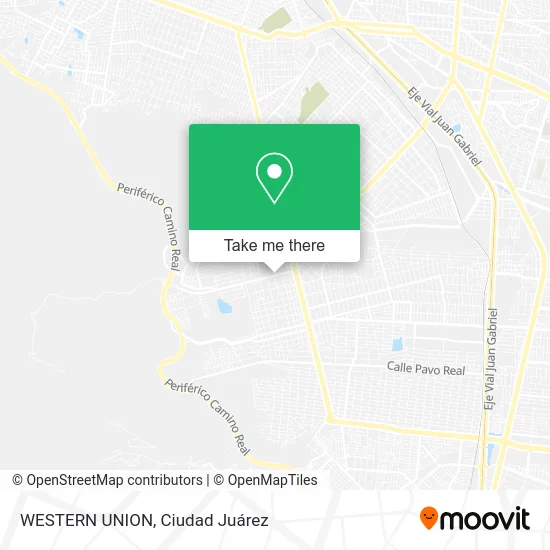 WESTERN UNION map