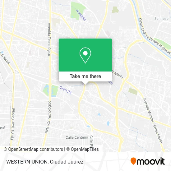 WESTERN UNION map