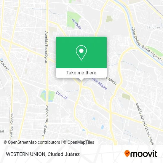 WESTERN UNION map