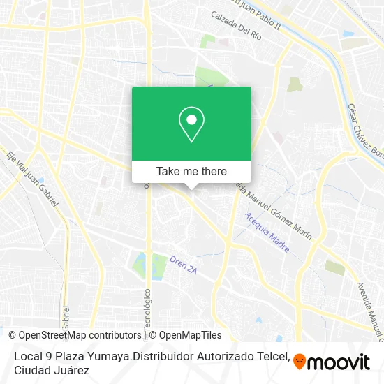 Local 9 Plaza Yumaya.Distribuidor Autorizado Telcel map