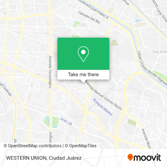 WESTERN UNION map