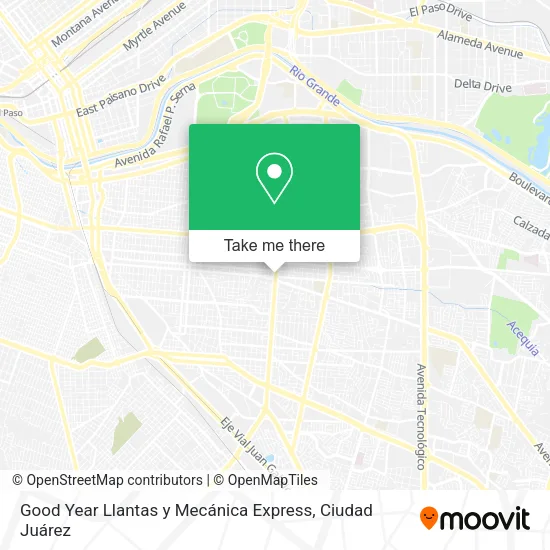 Mapa de Good Year Llantas y Mecánica Express