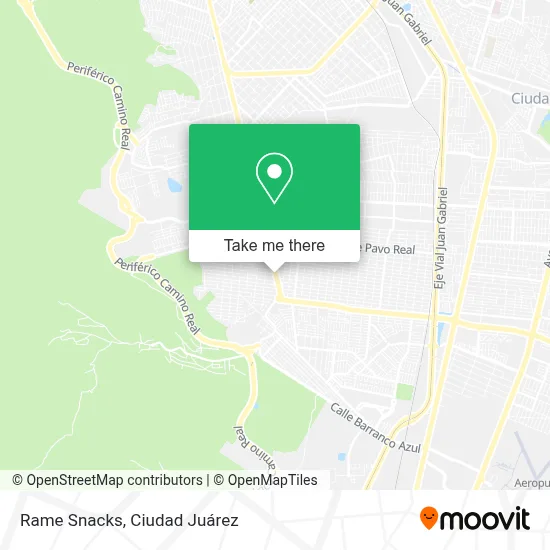 Rame Snacks map