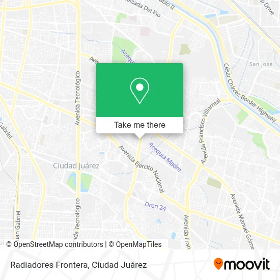 Radiadores Frontera map