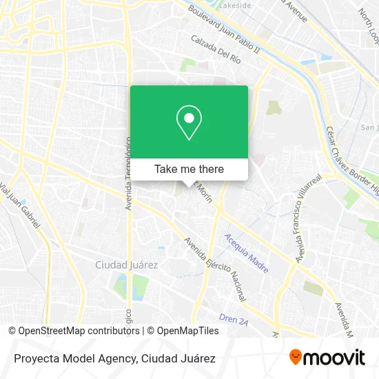 Proyecta Model Agency map