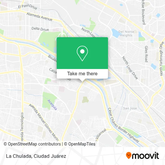 La Chulada map