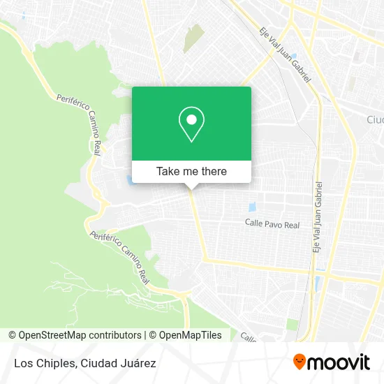 Los Chiples map