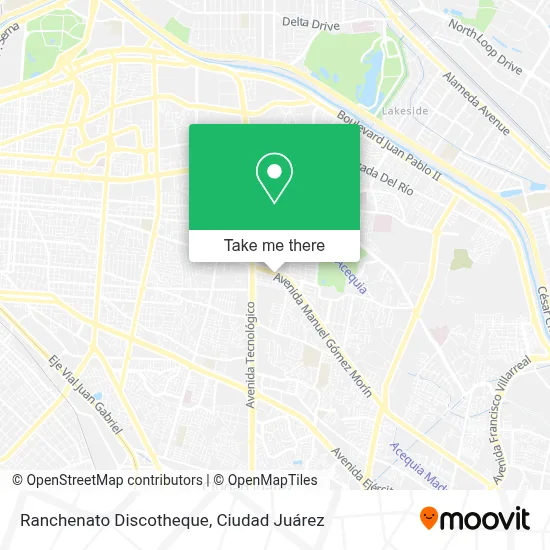 Ranchenato Discotheque map