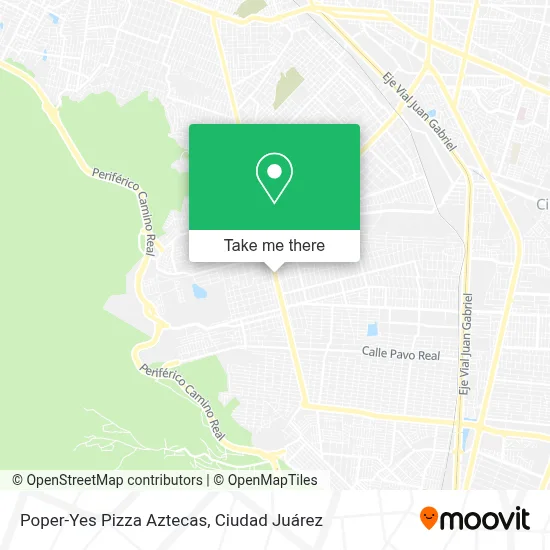 Poper-Yes Pizza Aztecas map