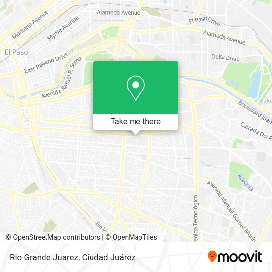 Rio Grande Juarez map