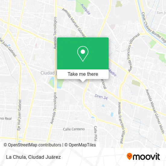 La Chula map