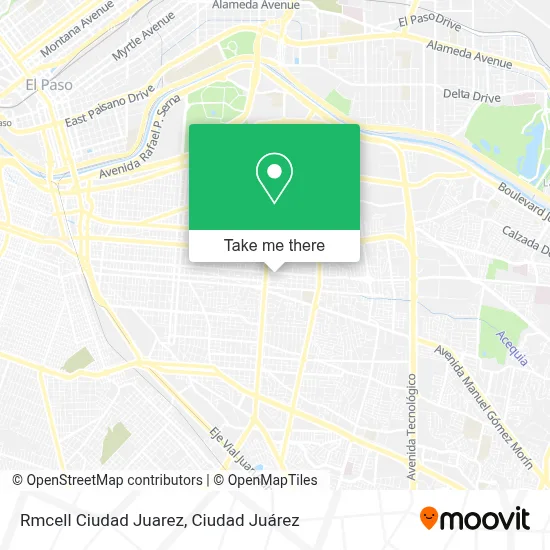 Rmcell Ciudad Juarez map