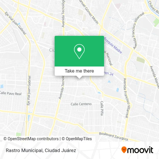 Rastro Municipal map