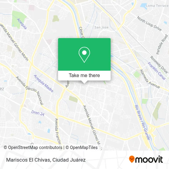 Mariscos El Chivas map