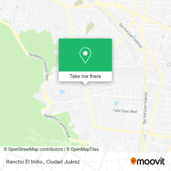 Rancho El Indio. map