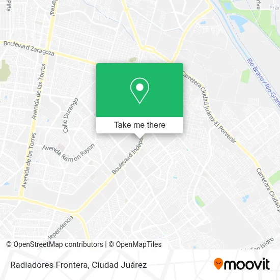 Radiadores Frontera map