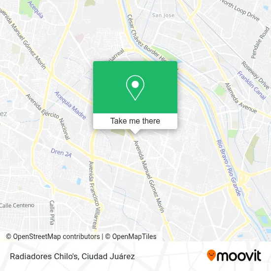 Radiadores Chilo's map
