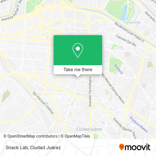 Snack Lab map