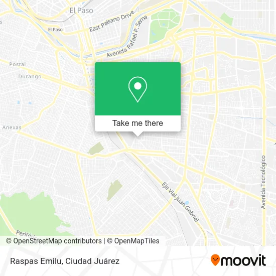 Raspas Emilu map