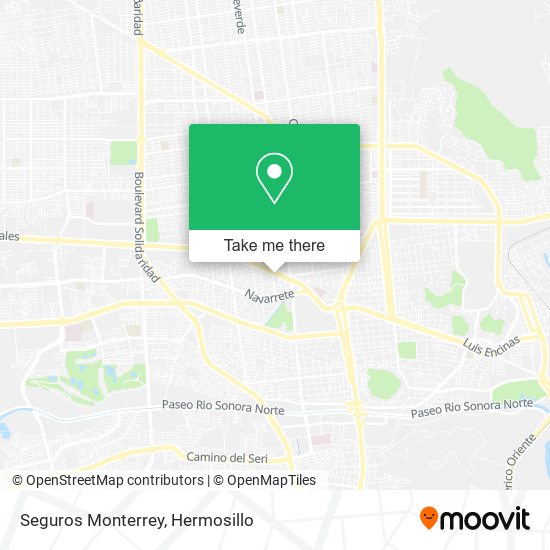 Seguros Monterrey map