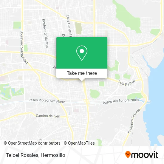 Telcel Rosales map