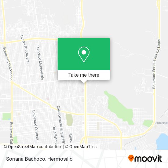 Mapa de Soriana Bachoco