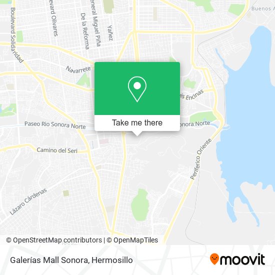 Galerías Mall Sonora map