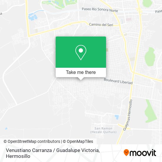 Mapa de Venustiano Carranza / Guadalupe Victoria