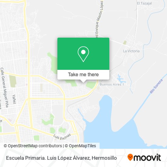 Mapa de Escuela Primaria. Luis López Álvarez