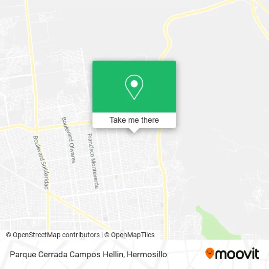 Parque Cerrada Campos Hellin map