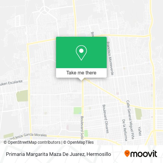 Primaria Margarita Maza De Juarez map