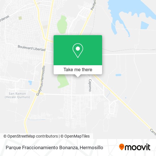 Mapa de Parque Fraccionamiento Bonanza