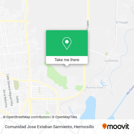 Comunidad Jose Esteban Sarmiento map