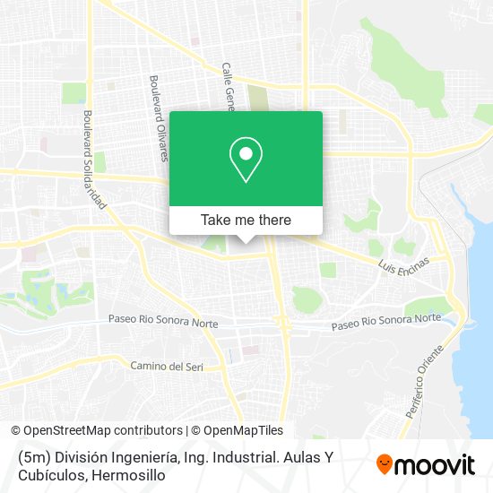 Mapa de (5m) División Ingeniería, Ing. Industrial. Aulas Y Cubículos