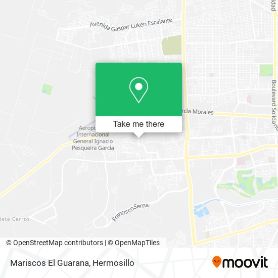 Mariscos El Guarana map