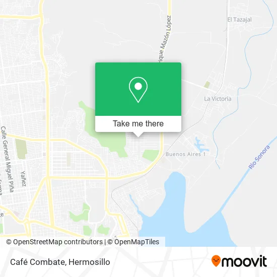 Café Combate map
