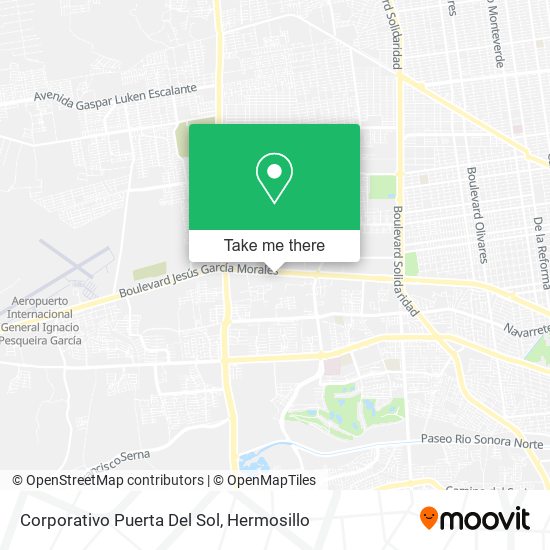 Mapa de Corporativo Puerta Del Sol
