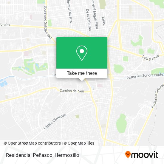 Residencial Peñasco map