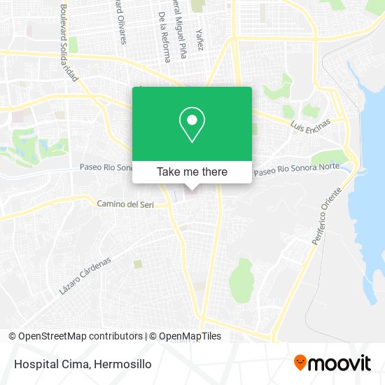 Mapa de Hospital Cima