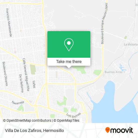 Mapa de Villa De Los Zafiros