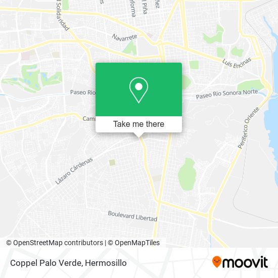 Mapa de Coppel Palo Verde