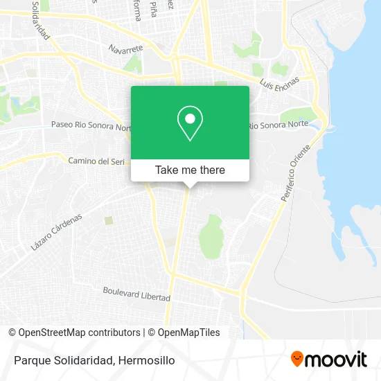 Parque Solidaridad map