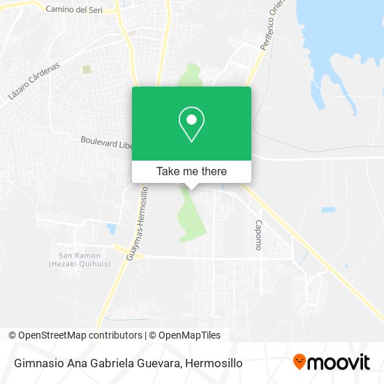 Gimnasio Ana Gabriela Guevara map