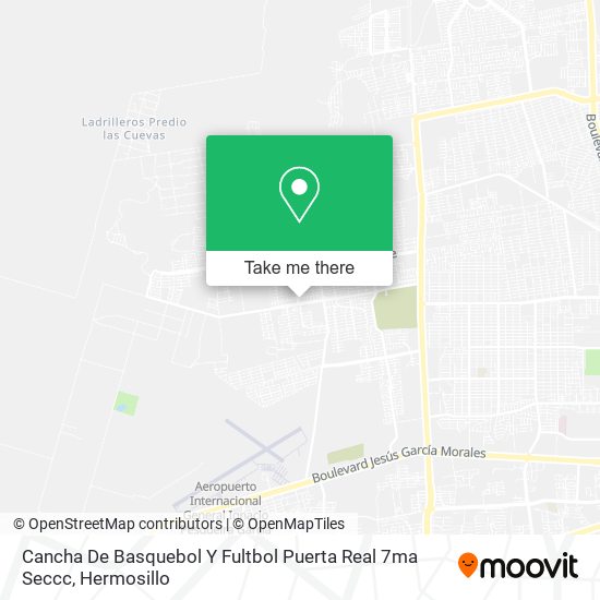 Mapa de Cancha De Basquebol Y Fultbol Puerta Real 7ma Seccc