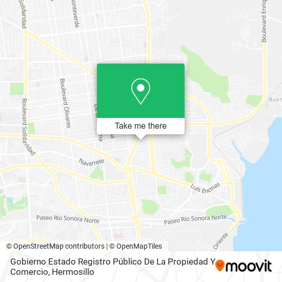 Mapa de Gobierno Estado Registro Público De La Propiedad Y Comercio